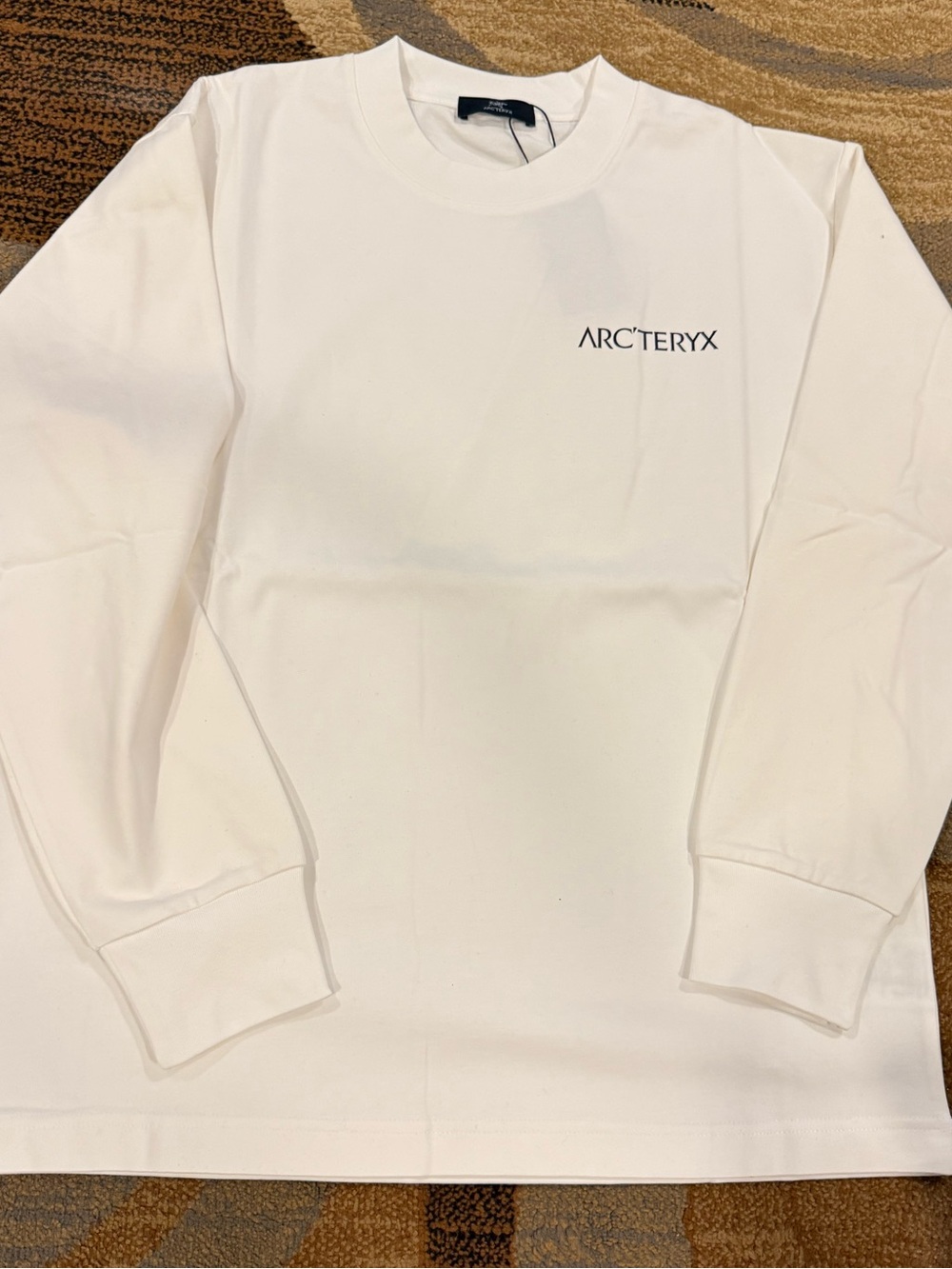 Arc'teryx White Long Sleeve Logo Shirt